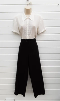 £6.99 • Buy Trousers,3/4,crop,pedal Pusher,rockabilly,50s,60s,80s,vintage Look,black,size 18