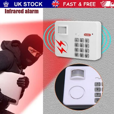 Loud Wireless Security Keypad Door Shed Garage Caravan Office Panic Alarm System • £9.48