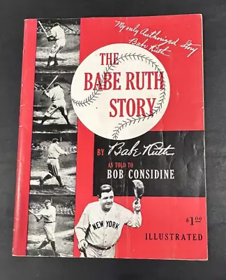 1948 1st Edition THE BABE RUTH STORY Told To Bob Considine Illustated NICE • $54.99