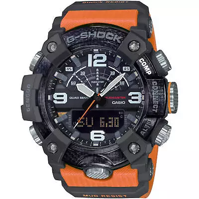 Casio Men's Watch G-Shock Mudmaster Orange Resin Strap Analog-Digital GGB100-1A9 • $285