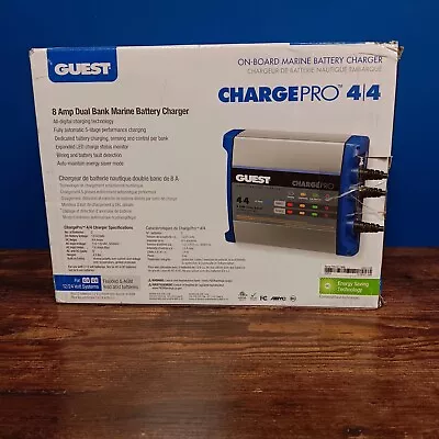 GUEST - CHARGEPRO 4/4 8Amp DUAL BANK MARINE BATTERY CHARGER 2707A **NEW** • $109