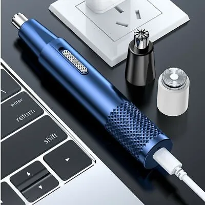 Electric Nose Ear Hair Trimmers Remover Professional Rechargeable Clipper USB • £6.99