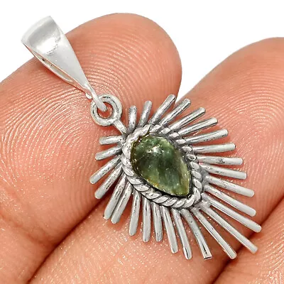 Natural Seraphinite 925 Sterling Silver Pendant XA9 CP13629 • $6.16