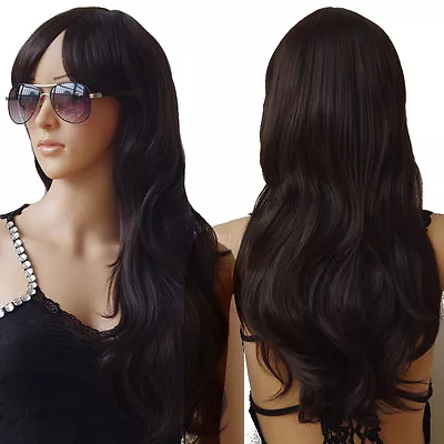 US Stock Long Straight Wavy Cosplay Wig Full Wigs Costume Party Heat Resistant G • $19.32