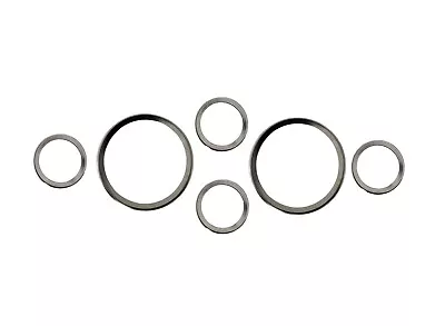 6x Metal Chromring Fiat 124 850 Dino Watch Borelets Chrome Instrument Bezels • $44.60