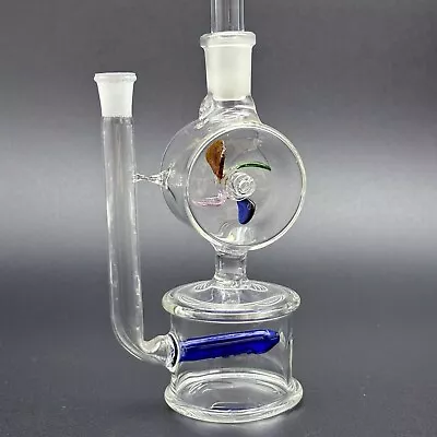 5.3  Mini Glass Bong Windmill Spin Recycler Hookah Water Pipe Smoking Shisha  • $18.05