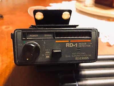 $12.95 • Buy Vintage Maxon RD-1 Radar Detector Anti-Falsing Dual Superheterodyne