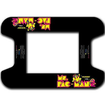 Ms. Pac-Man Arcade Cocktail Adhesive Underlay Sticker Decal Kit • $79.95