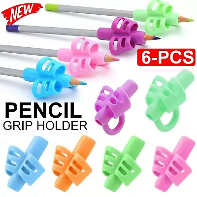 Pencil Grip Children Pencil Holder Pen Writing Aid Grip Posture Tools Correction • $9.99
