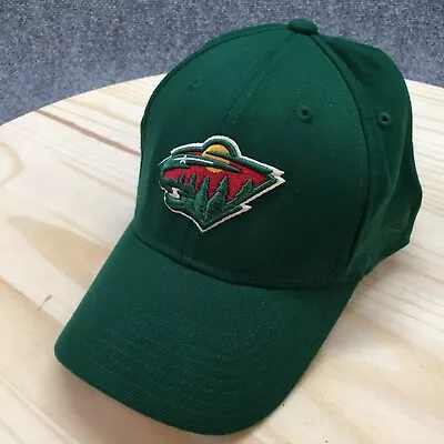 Minnesota Wild Reebok NHL Baseball Cap Mens Green OS Adjustable Embroidered Logo • $16.99