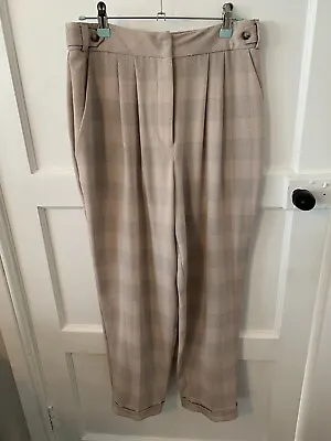 Topshop Size 10 Checked Trousers • £12