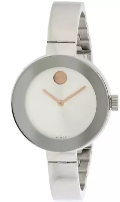 Movado Bold Stainless Steel Bangle Ladies Watch 3600194 • $242.49