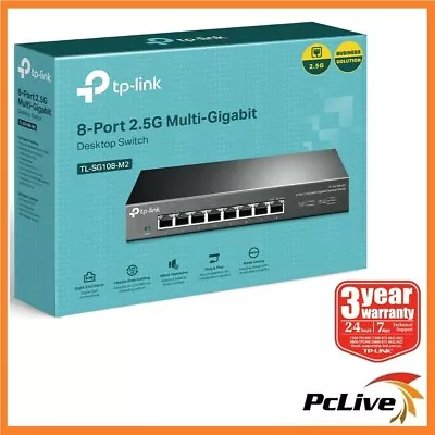 TP-Link TL-SG108-M2 8 Port 2.5G Desktop Switch Gigabit Ethernet Hub Gaming 4K • $137.50