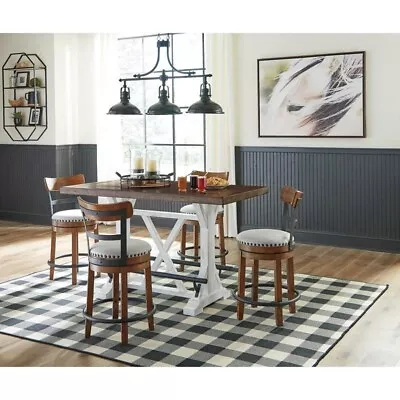 Signature-design-by-ashley-valebeck-d546-5-pc-counter-height-dining-set • $799.99