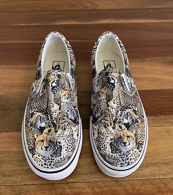 Vans Leopard Fantasy Animal Print Slip On Sneakers Unisex Men’s 6 Women’s 7.5 US • $59.50