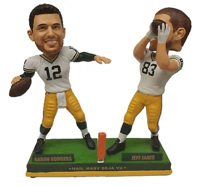 Aaron Rodgers To Jeff Janis Green Bay Packers Hail Mary Dual Bobblehead • $94.99