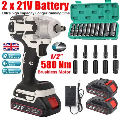 1/2  1000Nm Impact Wrench Drill Gun Cordless Electric Ratchet Driver For Makita • £10.99