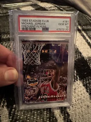 1992-93 Topps Stadium Club Frequent Flyers Michael Jordan PSA 10 • $350