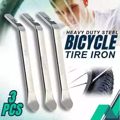 3Pcs Set Metal Bicycle Tire Lever Bike Tyre Levers Spoon Iron Kit Changing Tool • $5.99