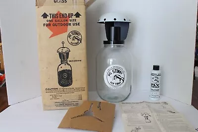 Vintage Big Stinky Fly Trap Unused In Original Box 1 Gallon Glass Jar Complete • $95