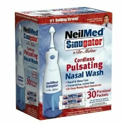 NeilMed Sinugator Cordless Pulsating Nasal Wash • £28.99