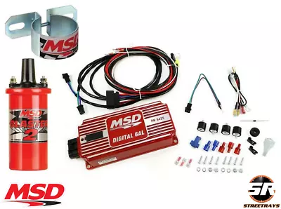 MSD 6AL Ignition Kit Digital Box 6425 Blaster 2 Coil 8202 Mounting Bracket 8213 • $431.85