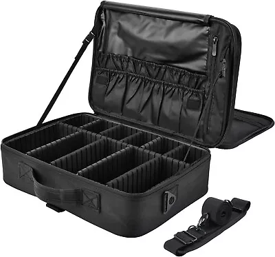 Travel Makeup Bag Cosmetic Case Vanity Organiser Beauty Train Case • £44