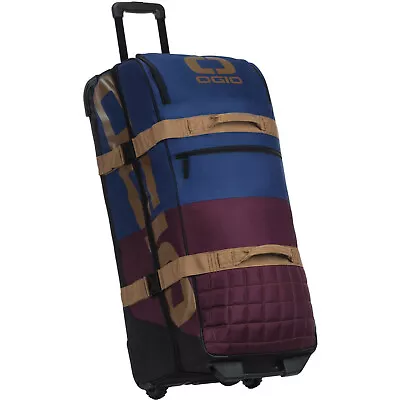 New Ogio Trucker Wheeled Gear Kit Bag Burgandy Navy Travel Motocross Mx Enduro • $239.95