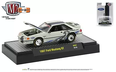 M2 Detroit Muscle Exclusive 1987 Ford Mustang GT 5.0 Twin Turbo 1/64 32500- HS07 • $9.50