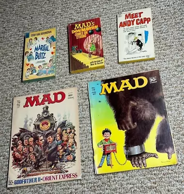 RARE COLLECTION 60's 70's Comics Mad Magazines Including Mad Books And More • $19.50