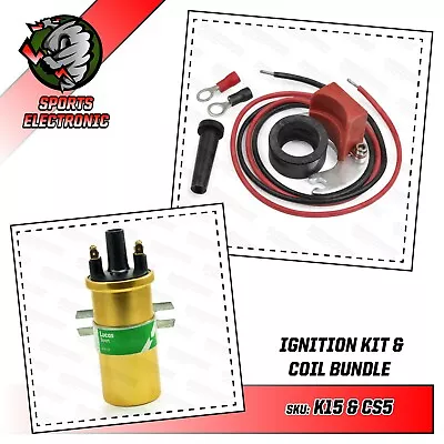 Powerspark Bedford Rascal Electronic Ignition Kit And DLB105 Lucas Sports Coil • $115.96