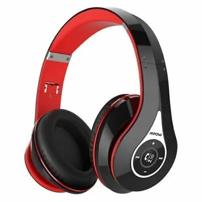 MPOW 059 Wireless Bluetooth Headphones Handsfree Foldable Over-Ear Travel • £17.99