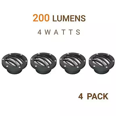 Malibu LED Well Lights Low Voltage Landscape Lighting Garden Deck Lights 4 Pack • $139.99