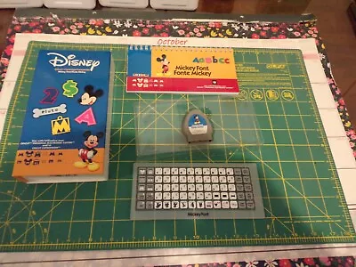 Cricut Disney Mickey Font Alphabet Numbers Cartridge Complete W/ Manual Overlay • $21