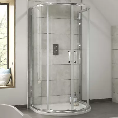 Nuie Pacific2 D-Shaped Shower Enclosure 1050mm X 900mm - 6mm Glass • £402.95