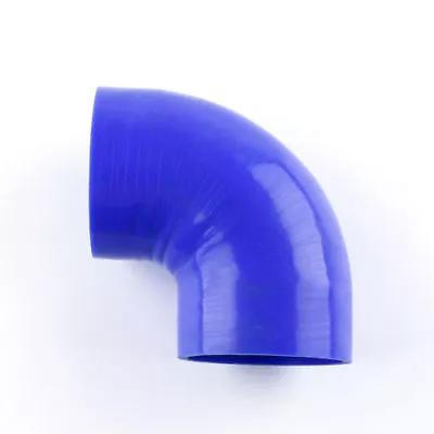 Blue 4  Inch 102mm 90 Degree Elbow Hose Silicone Intake Intercooler Pipe 3-ply • $19.15