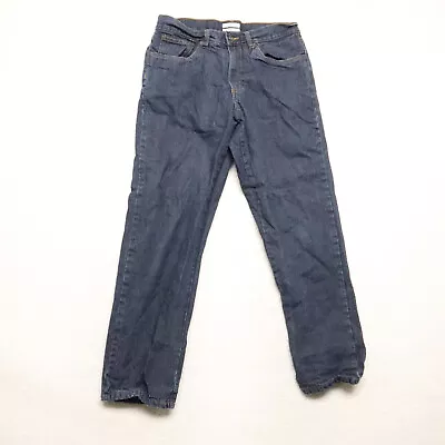 Croft & Barrow Men's Size 32x30 Blue Straight Insulated Dark 100% Cotton Jeans • $14.07