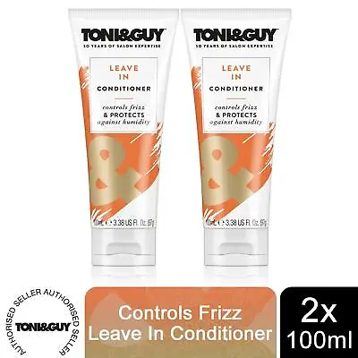 £11.99 • Buy 2 Pack Toni & Guy Leave-In Conditioner For Smooth & Manageable Hair, 100 Ml