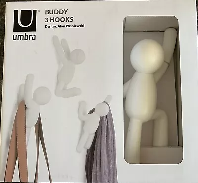 UMBRA BUDDY Set Of 3 Hooks  • £12