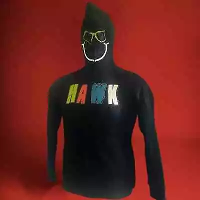 Tony Hawk Full Zip With Happy Face Mask Sweatshirt Hoodie • $20