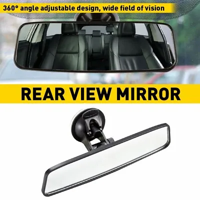 $12.99 • Buy Car Truck Interior Rear View Mirror Wide Suction Cup Mirror Universal Adjustable