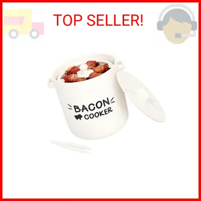 Ceramic Bacon Cooker For Microwave Oven - Splatter-Proof Design Microwave Bacon • $35.95