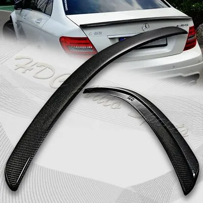 For 2008-2014 Mercedes-Benz C-Class W204 Real Carbon Fiber Rear Trunk Spoiler • $115.99