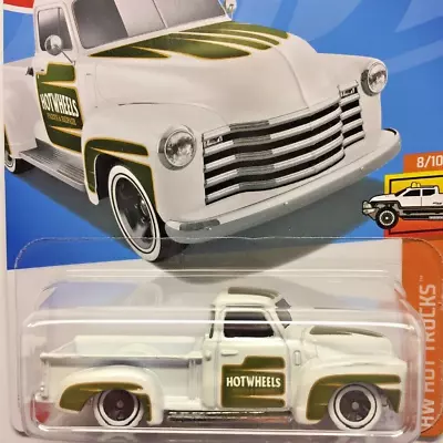 NEW Hot Wheels 52 Chevy White Chevrolet Pickup 2024 No 139 HTC36 Long Card • $6.95