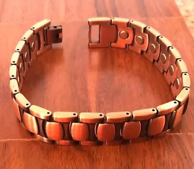 Excellent Magnetic Link Bracelet Antique Copper Arthritis Pain Relieve Bracelet • $15.90