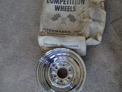 Vintage NOS 6 Bolt Chevy Pickup Truck 15x6 Chrome Reverse Mag Wheel • $125