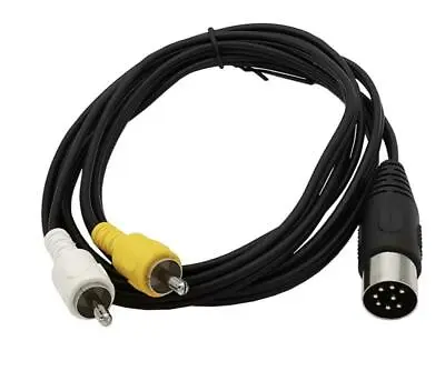 8Pin Din To 2 RCA Male Audio Cable For Musical Instrument Audio Equipment 1.8m • £7.95