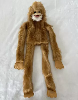 VTG Furry Huggem’s 1980 Long Hanging Monkey Stuffed Animal Puppet 42” Squeaks • $39.99