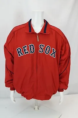 Vintage Authentic Majestic Boston Red Sox Heavy Fleece Lined Jacket XL • $55.99