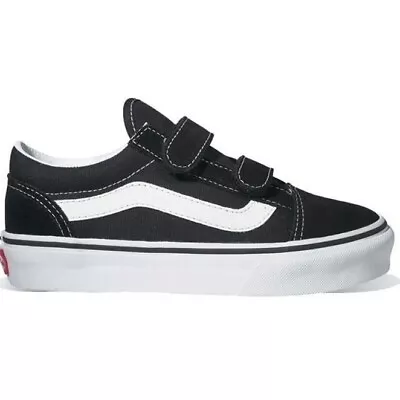 Vans Old Skool V Black True White Kids Shoes • $100